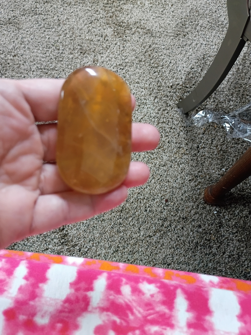 Golden Healer Palm Stone